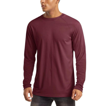 🏆50K+ Sold⚡ Men’s UPF 50+ Long Sleeve Performance Shirt – Quick Dry, Lightweight & Breathable