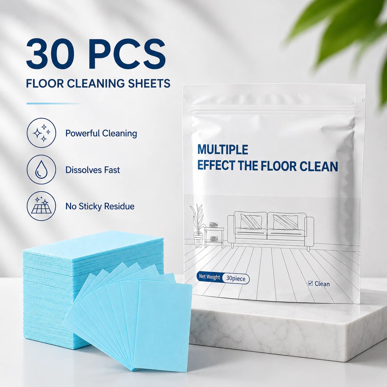 Floor Cleaning Tablets Multi-Surface Antibacterial Cleaner