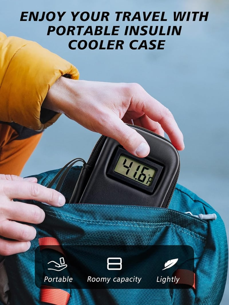 🔥Insulin Cooler Travel Case with Temperature Display