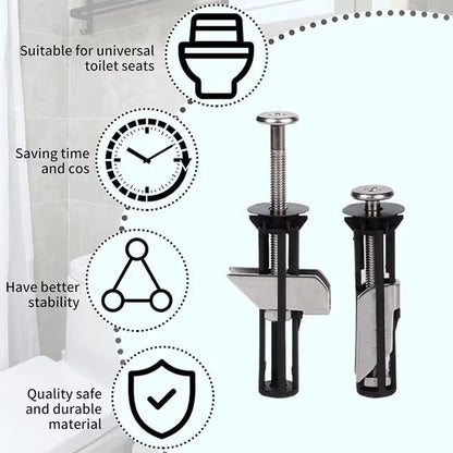 🔥Hot Sale🔥Heavy Duty Toilet Seat Fastener Bolt kit(A Set of 2 Pcs)🔥
