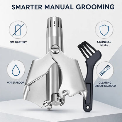 ✂️ Manual Nose Hair Trimmer – Precision Grooming. No Battery Needed.