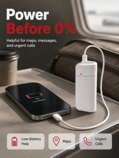 🔋 Emergency Phone Charger – AA Battery Powered USB Backup with LED Flashlight