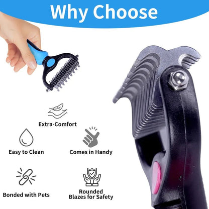 🐾Double-Sided Pet Grooming Brush