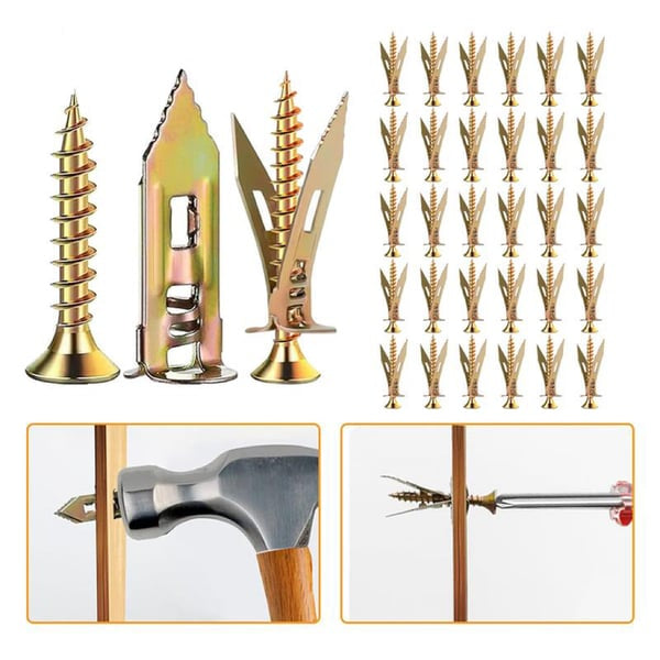 Self-Drilling Drywall Anchors and Screws Kit