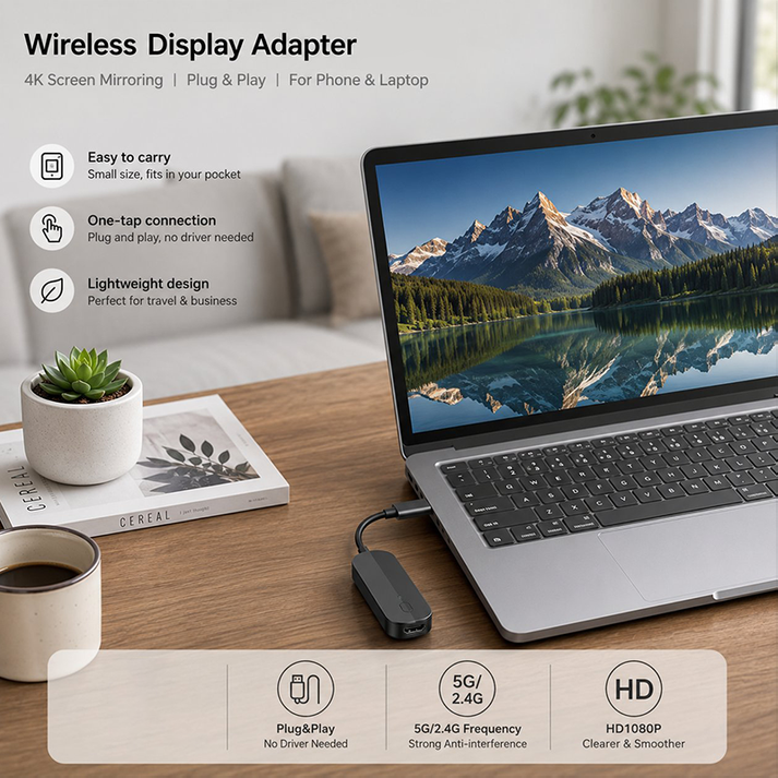 🔥Zeitlich begrenzter Rabatt von 49 %🔥2026-Bestseller-Kabelloser HDMI-Sender und Empfänger📺️