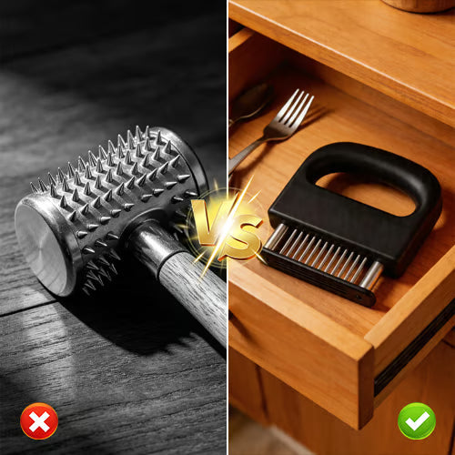 Professional Spring-Loaded Meat Tenderizer
