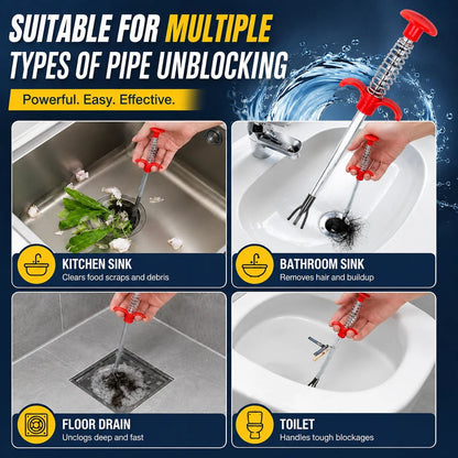 🚿Professional Drain Clog Remover Tool – A Must-Have For Every Home