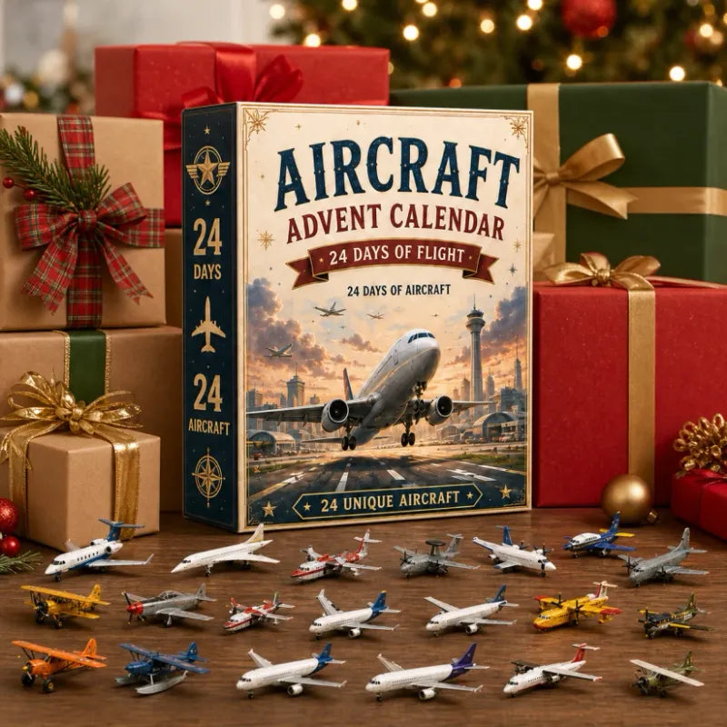 ✈️ Aircraft Advent Calendar 2026 | 24 Days of Flight with 24 Unique Miniature Airplanes, Jets & Aviation Collectibles 🎄🎁
