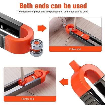 Contour Gauge Scribe Tool with Lock and Pencil