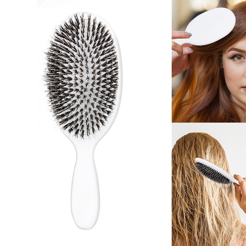 🔥 🏆 #1 Bestselling🏆Viral World-Famous 5x Sold Out Paddle Brush - Smoother, Stronger, Shinier Hair - Boar Bristle Brush with Nylon Bristles and Microsphere Massaging Tips