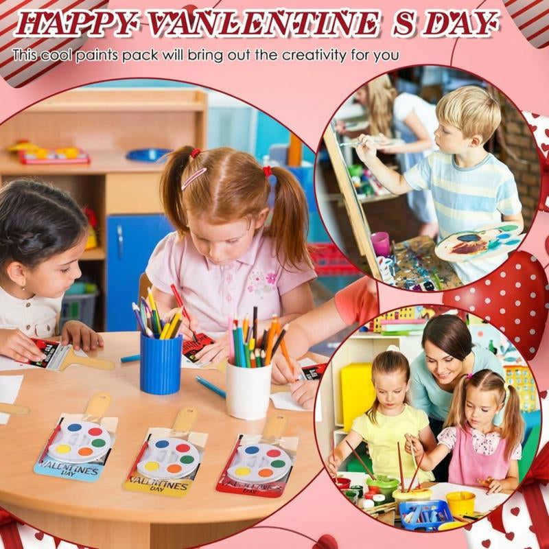 Mini Watercolor Paint Sets For Valentines Day Gifts