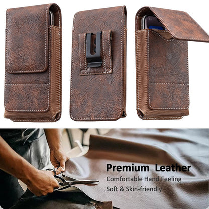 ⚡Großer Rabatt | Handy-Gürteltasche 📱 Leder-Holster mit mehreren Fächern und Kartenhalter