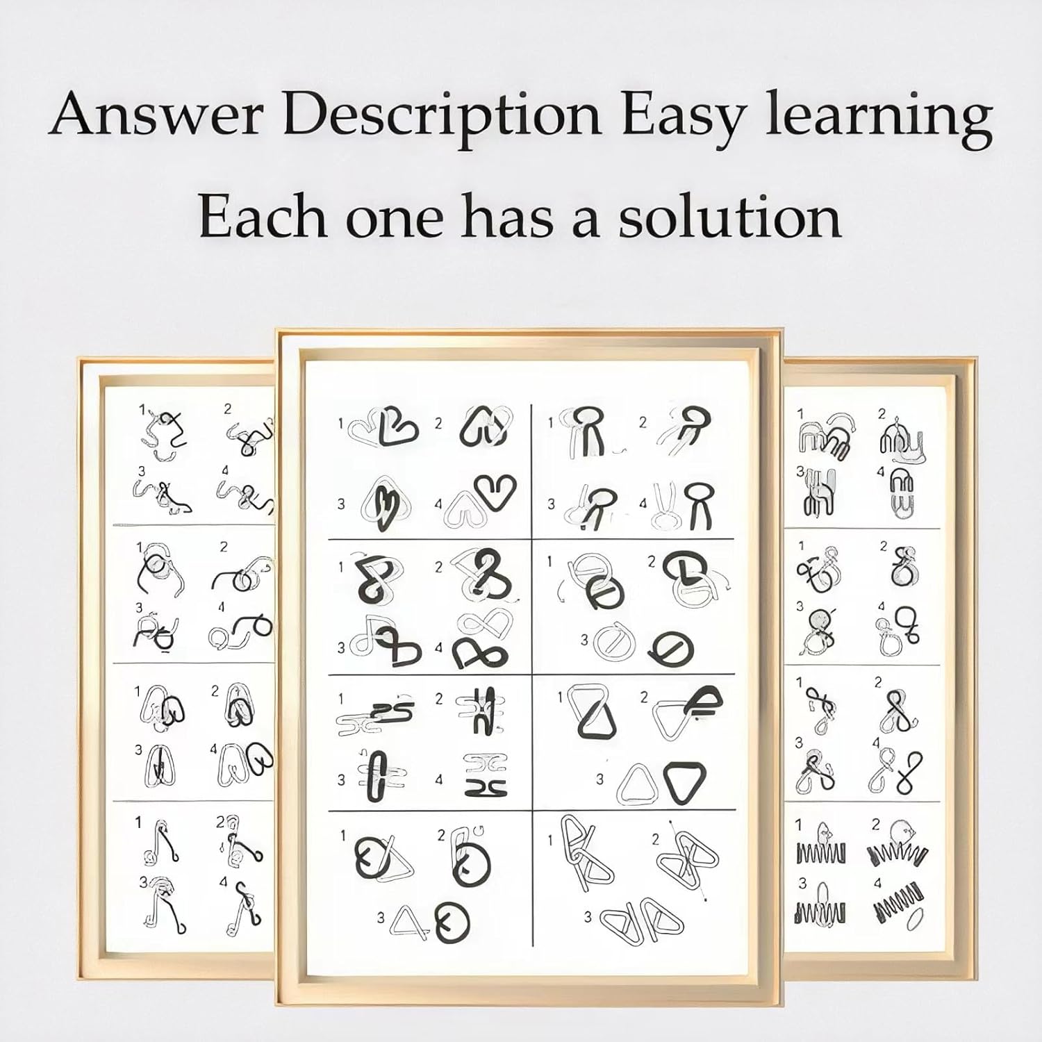 🎁 Metal Montessori Puzzle Solving