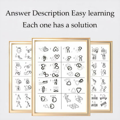 🎁 Metal Montessori Puzzle Solving