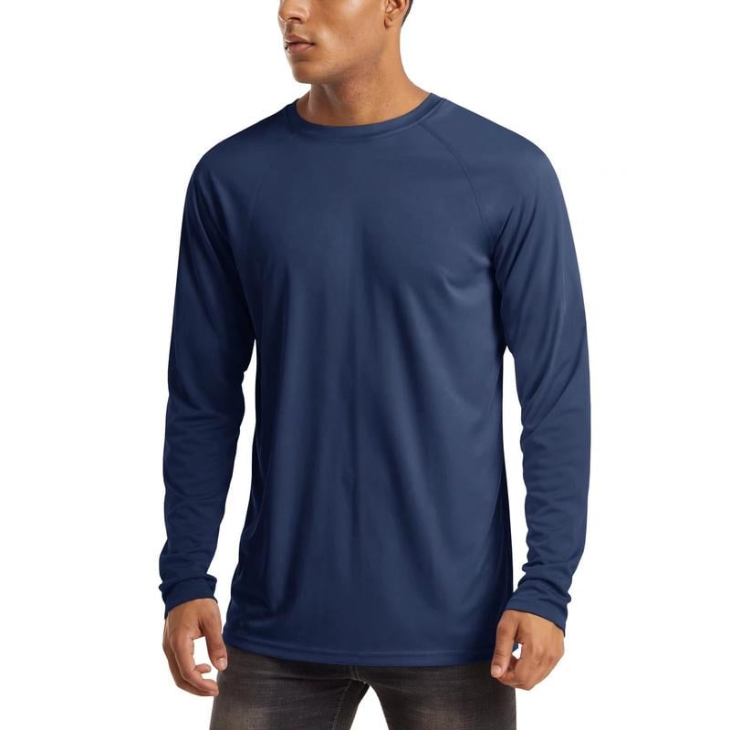 🏆50K+ Sold⚡ Men’s UPF 50+ Long Sleeve Performance Shirt – Quick Dry, Lightweight & Breathable
