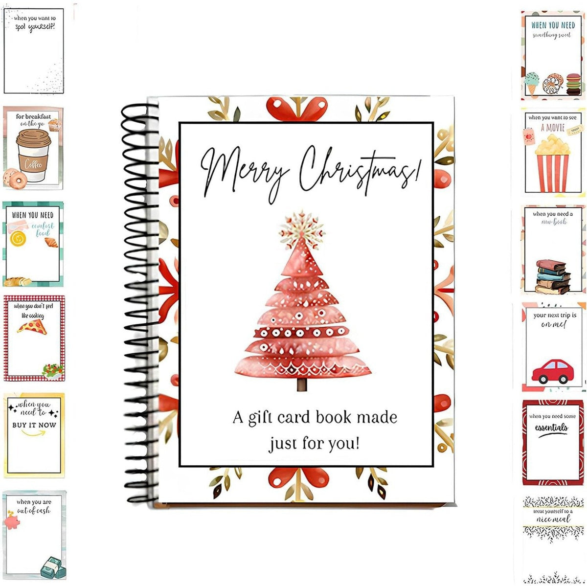 Carnet de cartes-cadeaux de Noël