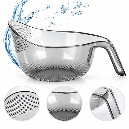 Easy-Pour Rice Washer & Multi-Food Strainer Bowl