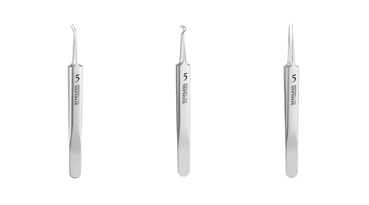 Professional Beauty Salon Tweezers | 2026 New Year Launch  | Precision Slant & Pointed Tips for Brows & Lashes | Essential for Makeup Artists & Home Kits 🎆✨