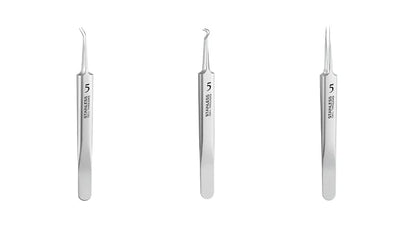 Professional Beauty Salon Tweezers | 2026 New Year Launch  | Precision Slant & Pointed Tips for Brows & Lashes | Essential for Makeup Artists & Home Kits 🎆✨