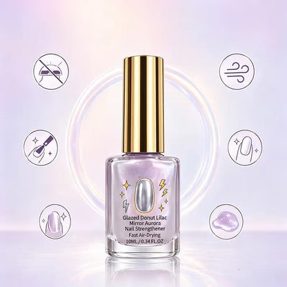 ⏰Lilac Glossy Mirror Nail Strengthener