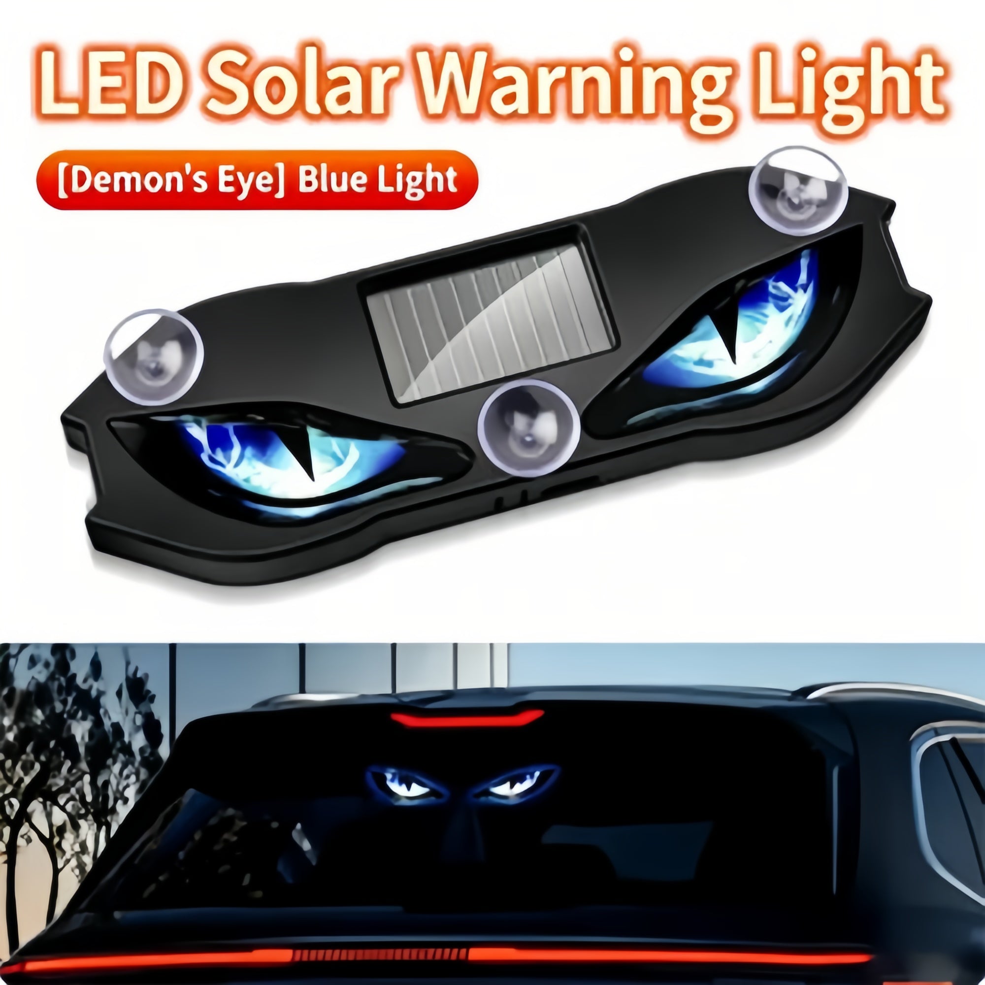 🚗🔆 Solar-Powered LED Car Warning Light – Solar-powered, weatherproof, automatic activation at dark – for more safety on the roadside. 🔥🛡️