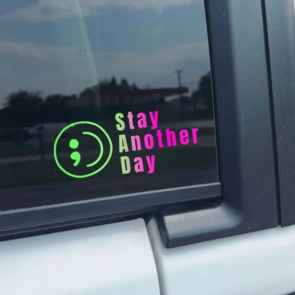 🎗️Share Pack❤️ SAD Mental Health Awareness Car Decal(10pcs)