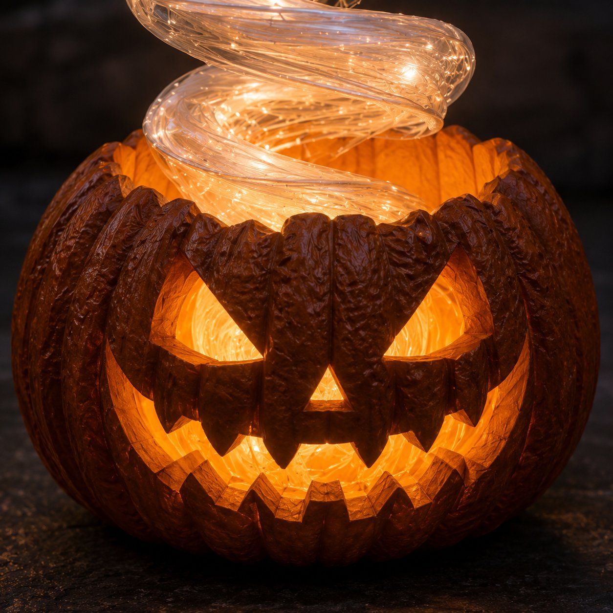 🔥HOT SALE🔥👻Swirling Ghost Pumpkin Yard Lamp🎃