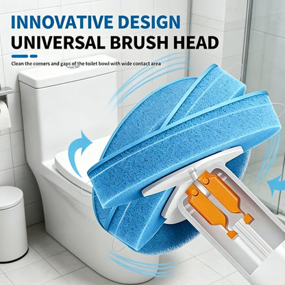 Disposable Toilet Brush System with 32 Refills