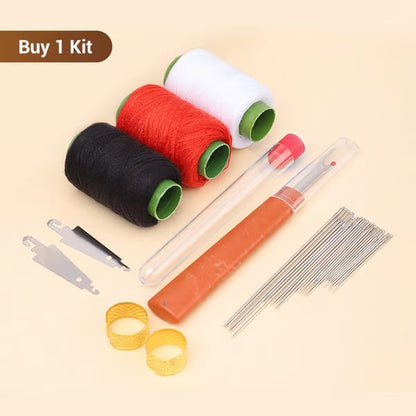 36PCS Big Eye Steel Needles Set - Long & Thin Handmade Quilting & Sewing Needles Kit for DIY Sewing Projects