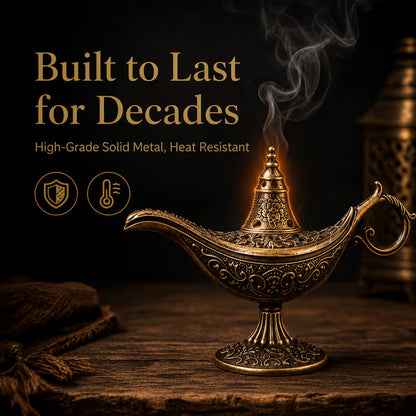 🔥Vintage Aladdin Genie Lamp Incense Holder