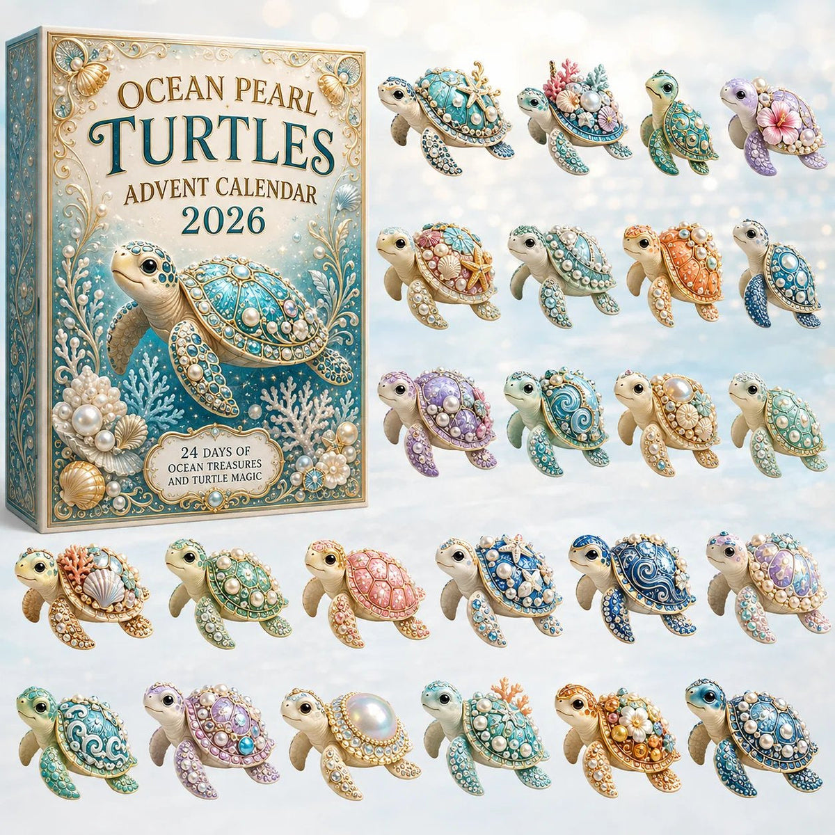 🐢 Ocean Pearl Turtles Advent Calendar 2026