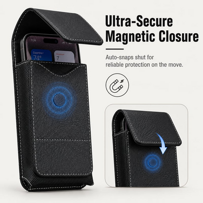 🔥📱Premium Men's PU Leather Cell Phone Holster Pouch💼