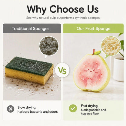 🥗✨Cute fruit-shaped dishwashing sponge brush🧴🍲