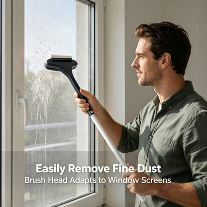 🧼2-in-1 Window & Surface Cleaning Brush – Wet & Dry Dual Use
