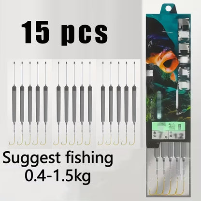 🎣 Pre-Tied Off Bottom Fishing Rig | Anti-Snag Floating Bottom Hook Leaders