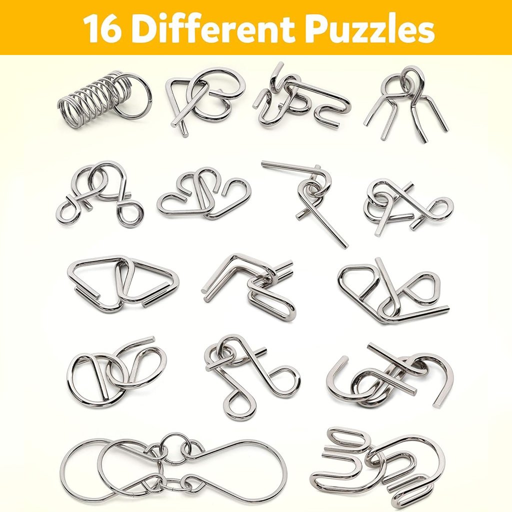 🎁 Metal Montessori Puzzle Solving