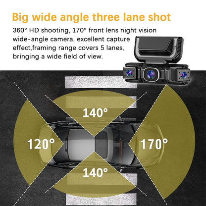 🔥360° Car DVR WiFi Dash Cam Video Recorder