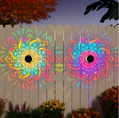 ⏰limited-time 50% OFF🌞Solar Mandala Light – Stunning Pattern Projection, 2-in-1 Floor & Wall Design
