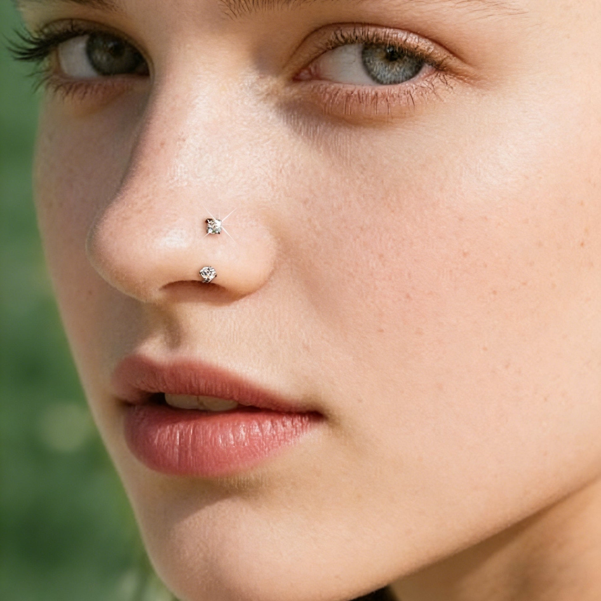 Horseshoe Gem Nose Ring – Internally Threaded & Comfortable