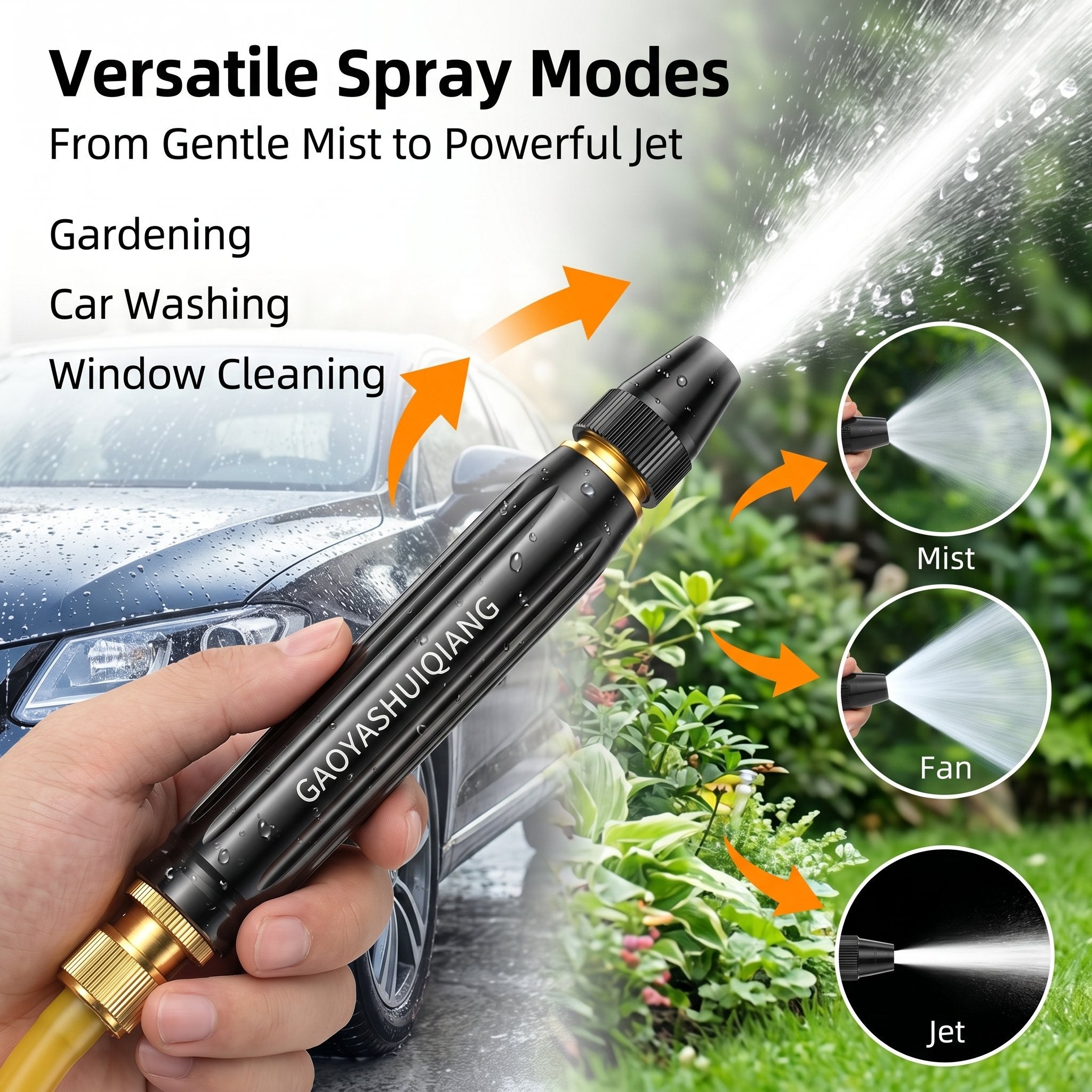 🔥High-Pressure Water Spray Gun – Multi-Use Cleaning Tool for Car, Garden & Home 💦