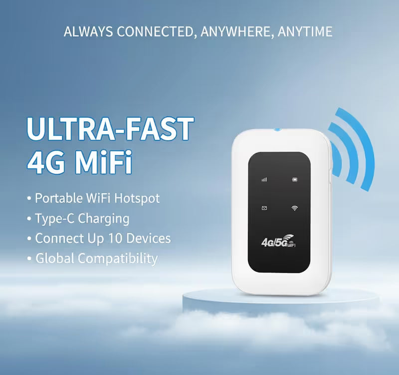 🔥 Plug & Play Portable WiFi Hotspot – Lifetime Access, Works Across All Networks