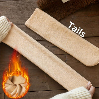 5 pairs of thick fleece-lined, warm, snow socks