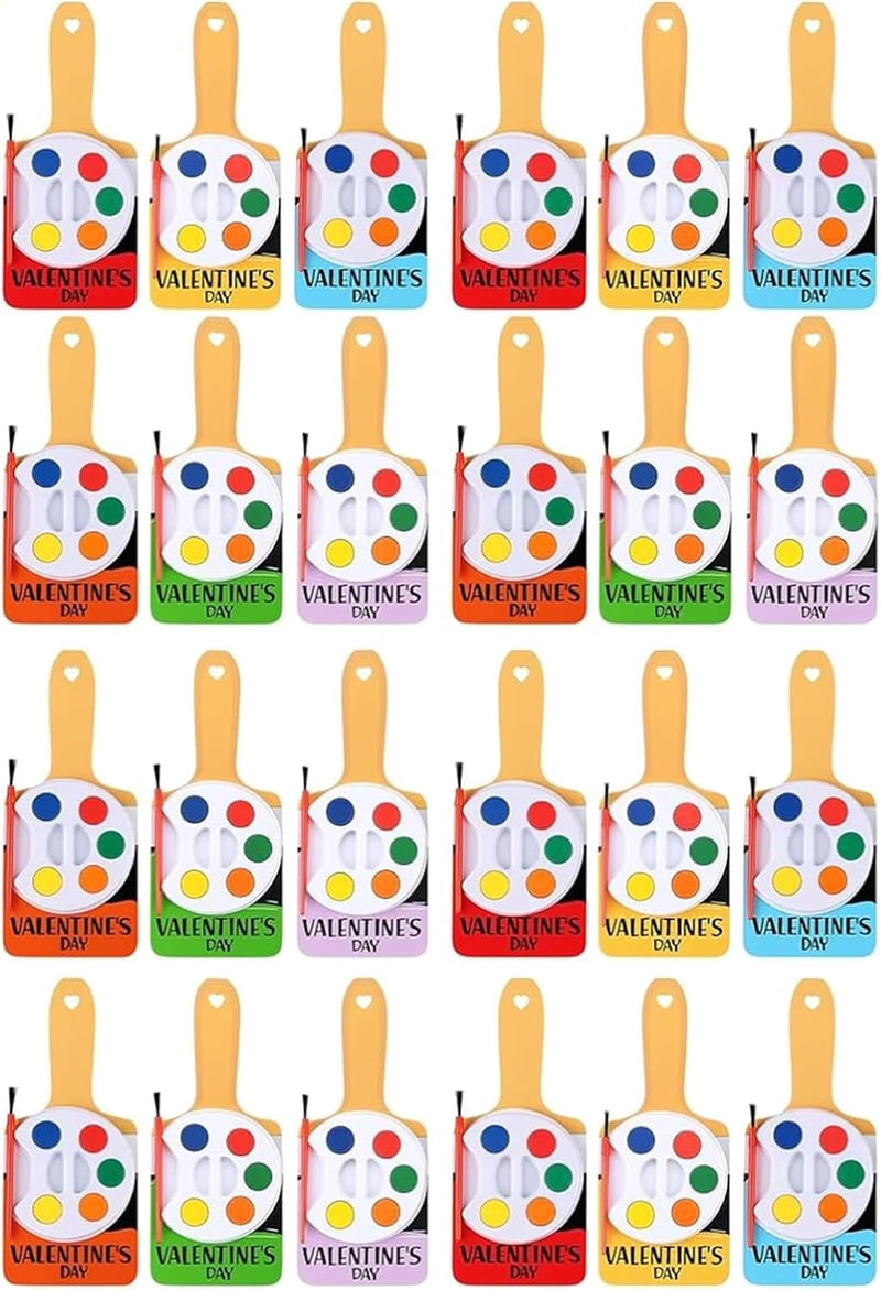 Mini Watercolor Paint Sets For Valentines Day Gifts
