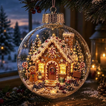 🎄 Light-Up Christmas Diorama Ornament 🔥