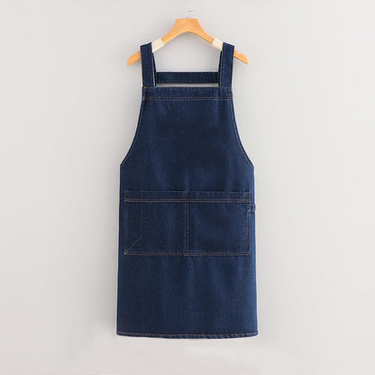 Adult Jour Apron - Lightweight Cotton Apron with Front Pocket, Ideal for Everyday Use, Waist Strap