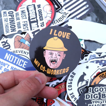 🔥2026 Summer Sale - 150Pcs Blue Collar Funny Stickers 👷‍♂️