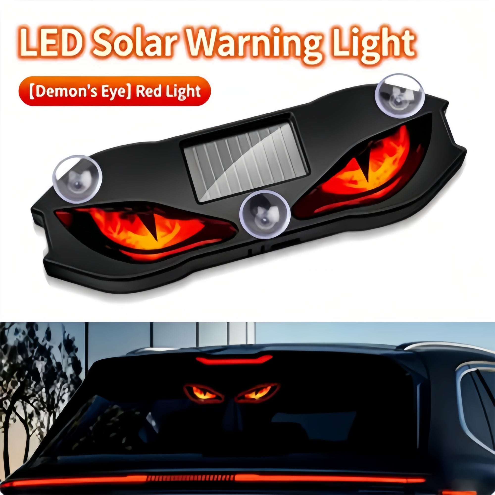 🚗🔆 Solar-Powered LED Car Warning Light – Solar-powered, weatherproof, automatic activation at dark – for more safety on the roadside. 🔥🛡️