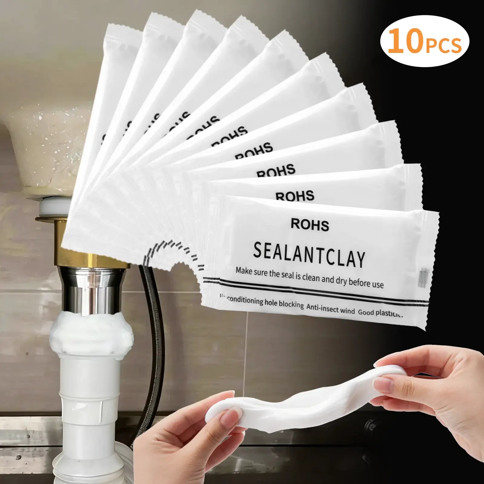 10Pcs Professional Sealant Clay - Anti-Insect Wall Hole Filler Mud