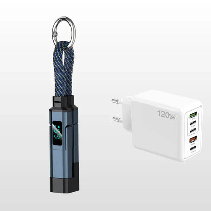 4-in-1 Digital Display Keychain Charging Cable🔋📱
