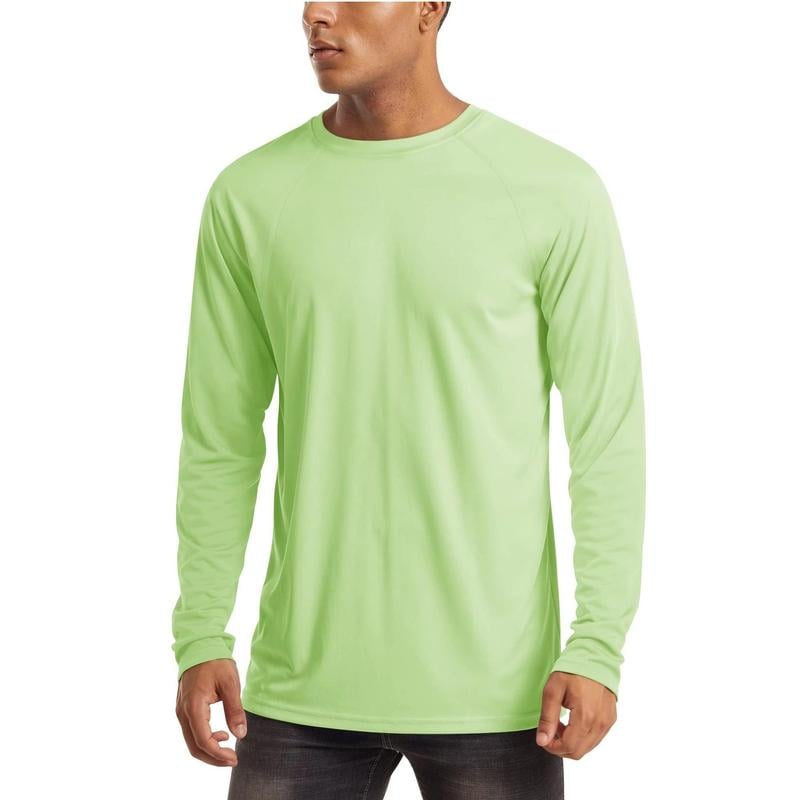 🏆50K+ Sold⚡ Men’s UPF 50+ Long Sleeve Performance Shirt – Quick Dry, Lightweight & Breathable